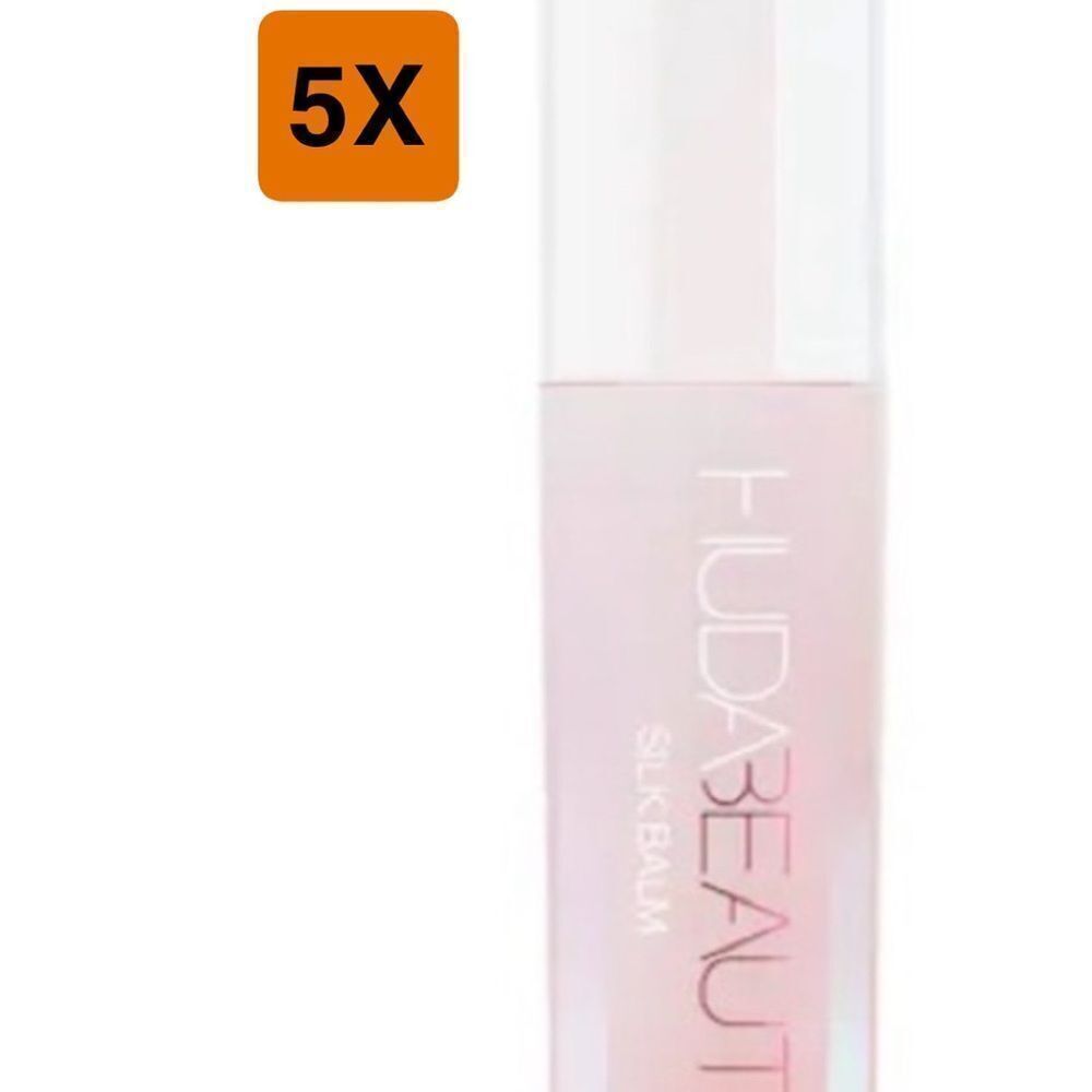 5pk Huda Beauty Lip Gloss pale pink